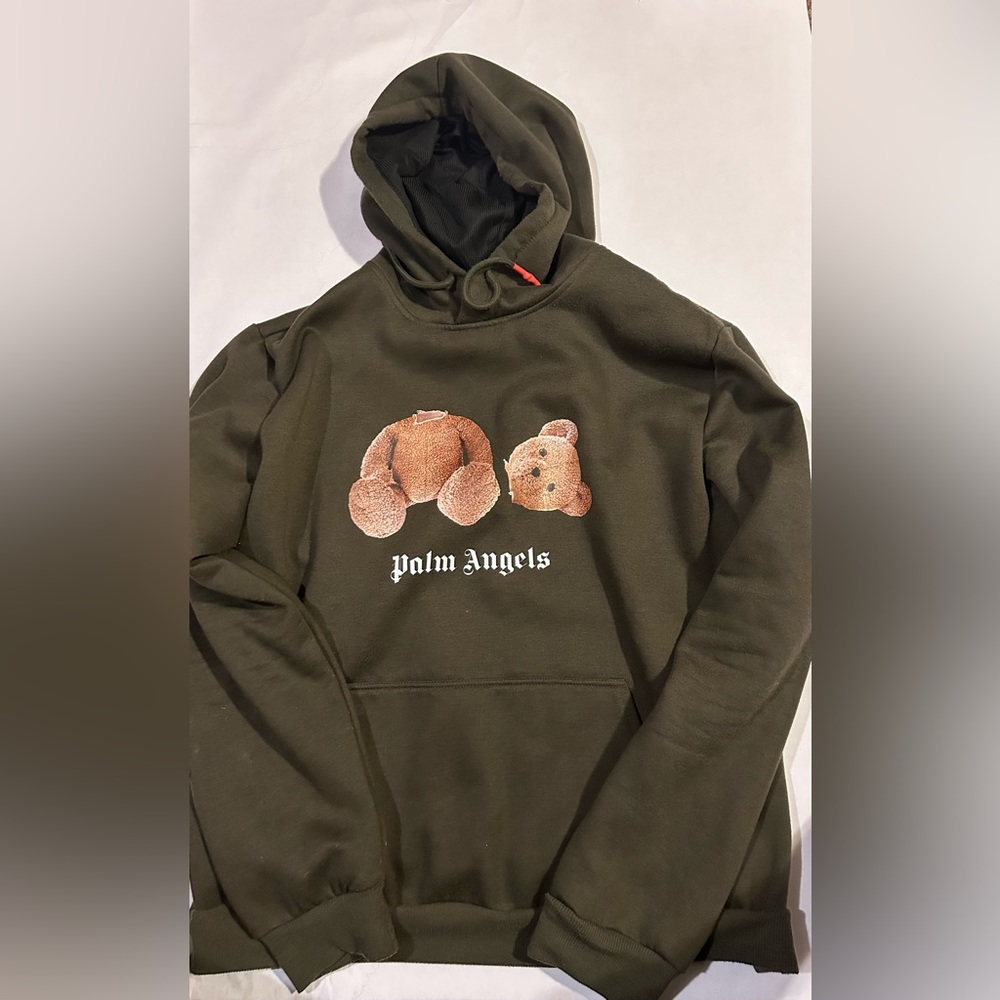 Palm Angels Green kill the bear hoodie men’s size 3XL